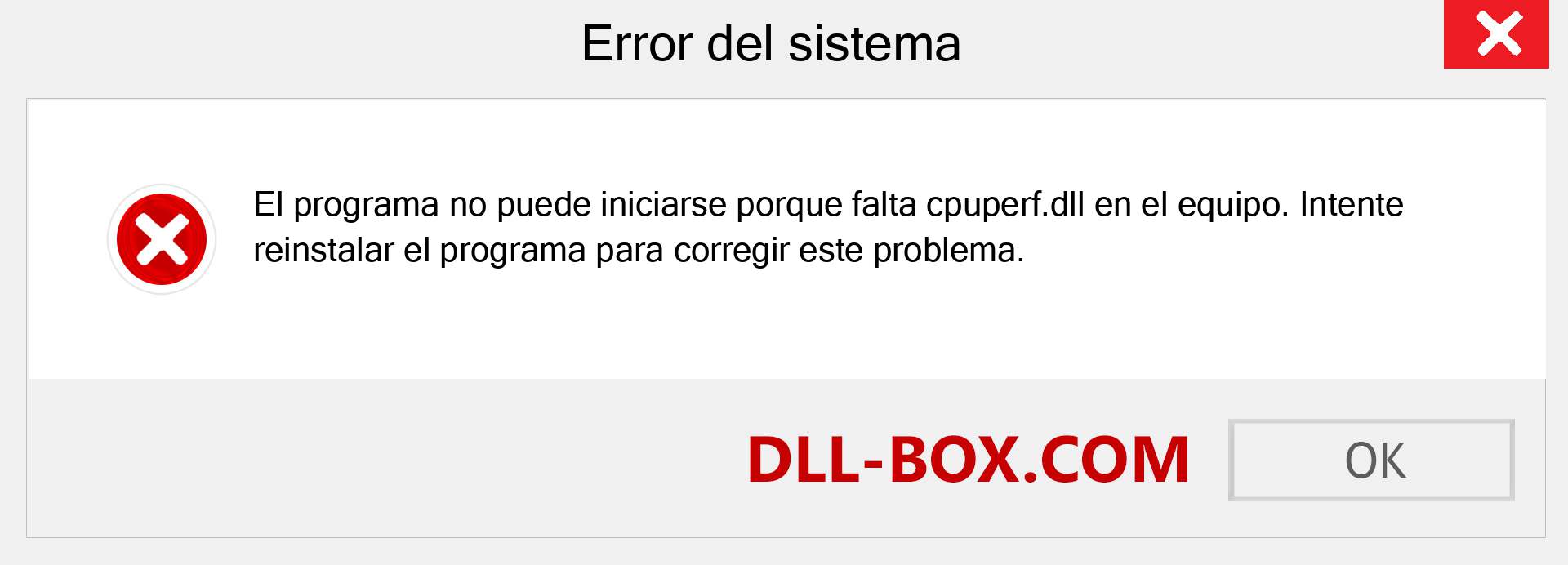 ¿Falta el archivo cpuperf.dll ?. Descargar para Windows 7, 8, 10 - Corregir cpuperf dll Missing Error en Windows, fotos, imágenes
